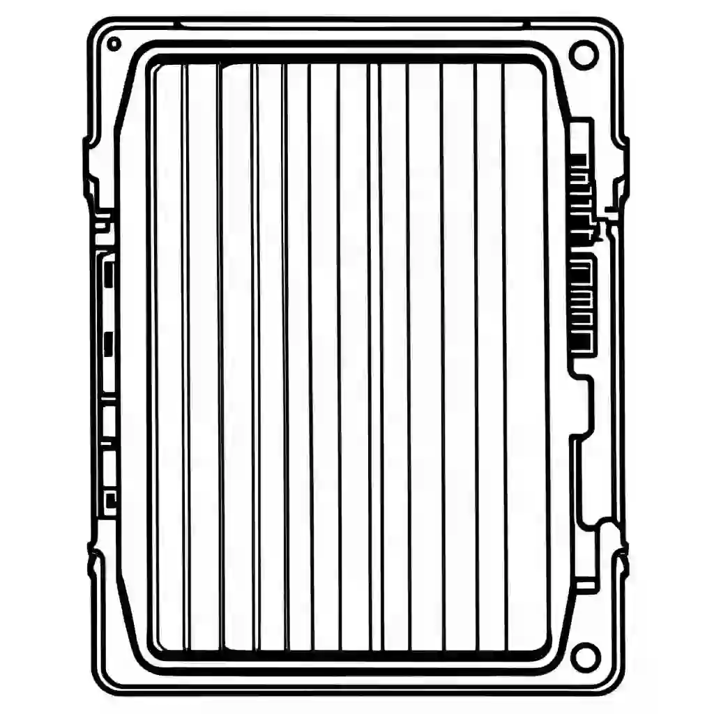 Solid State Drive (SSD) coloring pages